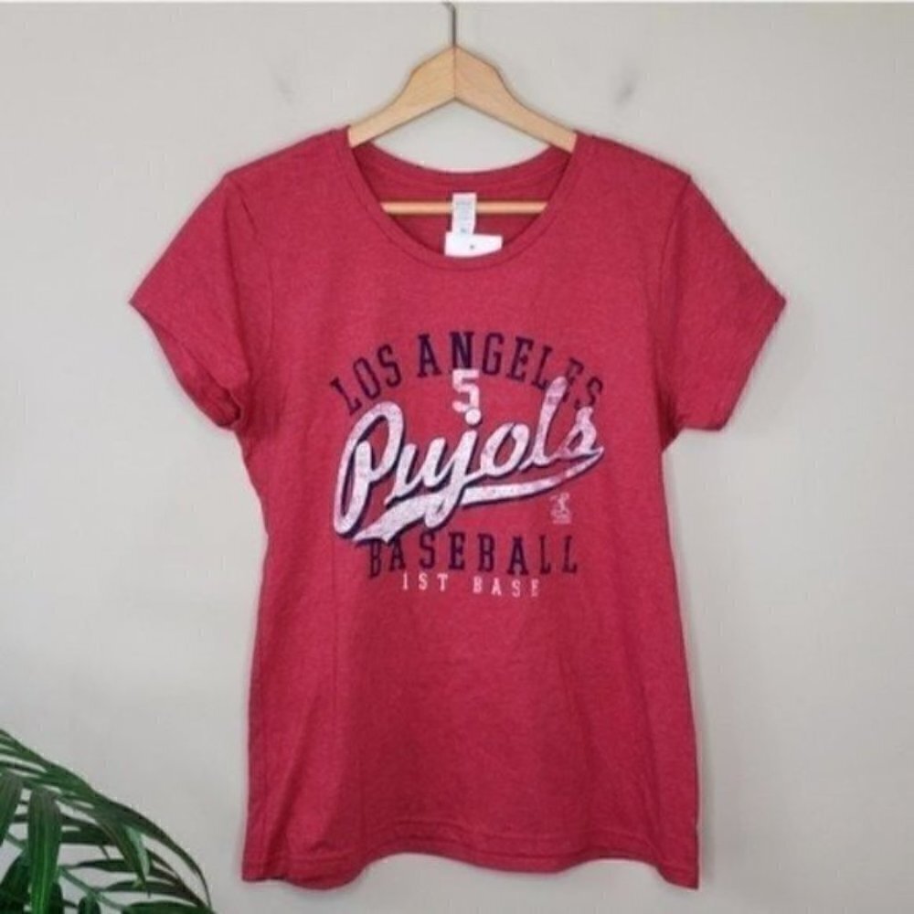 NWT MLB Pujols Los Angeles Angels Tee Women's Fit Size XXL